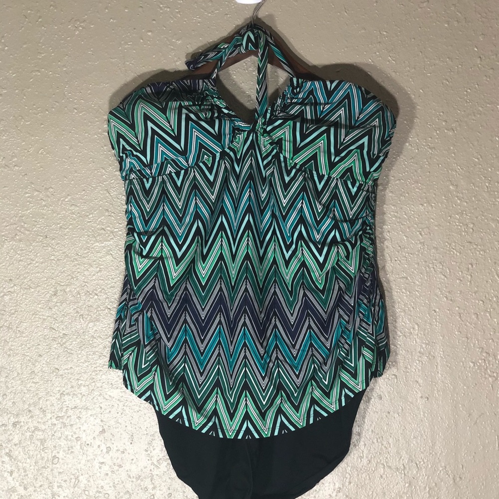 One piece tankini for plus size divas